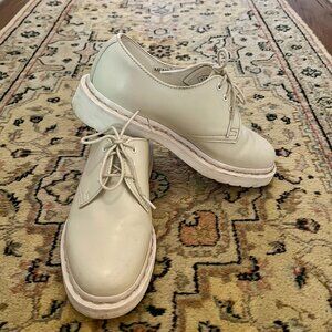 Dr. Martens / Doc Martens / White Oxfords With White Soles #1461